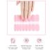 Buy Semi Cured Gel Nail Strips (Jelly Pink) - 16 Pcs UV Nail Stickers | Easy Application | Translucent Gel Nail Wraps for Stunning Nails - Buy Online on GoSupps.com
