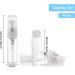 Buy BENECREAT 40-Pack Mini Spray Bottles - 3ml Transparent Glass Travel Containers for Perfume & Makeup - Refillable & Portable - Buy Online on GoSupps.com
