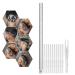 DIY Shaving Pen for Hair With 10 Blades Stainless Steel Eyebrow Beard Razor for Hair Design Eyebrow-shaped Beards
