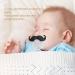 Zjchao Funny Mustache Baby Pacifier - Food-Safe Silicone for Newborns Perfect for Boys & Girls | International Shipping - Buy Online on GoSupps.com