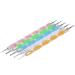 YOXIER Nail Art Brush Double-Head Nail Draw Line Pen Portable DIY Multi