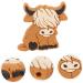 KONTONTY 10pcs Highland Animal Beads Silicone Teether - Light Brown Cartoon Baby Teething Toy - Buy Online on GoSupps.com