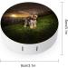 Miniature Schnauzer at Sunset Round Case For Contact Lens Kit Storage Box with Mirror Printed - Buy Online on GoSupps.com