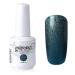 Vishine Soak-off Gel Polish Lacquer Nail Art UV LED Manicure Varnish 15ml Pearl Dark Cyan(268) #268