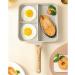 Durratou Multipurpose Durable Fried Egg Fry Pan Frying Pan Aluminum Alloy 3-in-1 Steak Breakfast Fry Pan Cooking Pan Kitchen Utensils - Buy Online on GoSupps.com