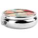 Love Pattern Round Pill Box - 3 Compartment Portable Travel Organizer for Easy Medication Management - Buy Online on GoSupps.com