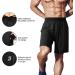 Roadbox Men's 7 Workout Shorts 2-Pack - Black+Sea Blue - Large | Athletic Gym Running & Basketball Shorts with Pocket for Fitness Sports - Buy Online on GoSupps.com