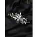 Deniferymakeup Wedding Pearl Hair Comb Silver bridal Leaf Hair Combs Headpiece Vintage Pearl Side Comb Crystal Hair Comb Decorative Hair Accessories for Women and Girls - Buy Online on GoSupps.com