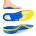 Arch Support Plantar Fasciitis Insoles - Heavy Duty Orthotics Shoe Inserts for Plantar Fasciitis Heel Pain Flat Feet Metatarsalgia Relief Shoe Inserts - Gel Sports Insoles - Work Insoles Blue Blue L(Men 11-12.5/Women 12-13.5)