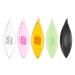 HARFINGTON 5pcs Tatting Shuttles 77x21x11mm Multi-Color Plastic Shuttles for Lace-Making DIY Hand Craft Tool Knitting Arts Supplies