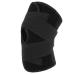 Compression Knee Brace | Breathable Knee Stabilizer for Running & Weightlifting | Adult Protective Support Sleeve - Large Black - Buy Online on GoSupps.com