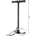 Wineel High Pressure 3 Stage PCP Hand Pump - 4500Psi Stainless Steel Filling Stirrup Pump (Black) - Buy Online on GoSupps.com