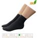 Closed Toe Ankle Compression Socks 20-30 mmHg for Wide Feet | Black S/M - International Shipping Available - Buy Online on GoSupps.com