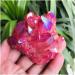 Jukuckv Spiritual Support Green Flame-Halo Quartz Crystal Cluster - Rare Light Green 100-130G - Buy Online on GoSupps.com