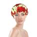 Red Poppy Printed Shower Cap - Waterproof Bath Cap for Women - One Size Fits All - Buy Online on GoSupps.com