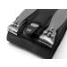 Germanikure 3pc Travel Manicure Set - Handmade in Solingen Germany, FINOX Stainless Steel Tools, Fingernail & Toenail Clippers, Glass Nail File in Leather Case - Buy Online on GoSupps.com