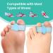 Welnove Toe Separators with 2 Loops - Pack of 12 Soft Gel Bunion Correctors - Big Toe Spacer for Bunion Pain and Overlapping Toe - Blue - Buy Online on GoSupps.com