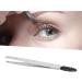 Slant Tip Tweezer Double Stainless Steel Eyebrow Remover with Brush Multipurpose Makeup Tool Precision Clamping - Buy Online on GoSupps.com