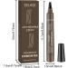 Magic Waterproof Eyebrow Pencil with 4 Fork Tips Mascara 2024 New 3D Micro Eyebrow Pencil Eyebrow Pencil Effortlessly Creates Natural Looking Brows (Dark Grey) - Buy Online on GoSupps.com