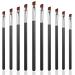 Buy WLLHYF 10 PCS Angled Eyeliner & Eye Shadow Brush Set - Soft Synthetic Bristles for Precise Makeup | International Shipping Available - Buy Online on GoSupps.com