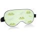 WELLDAY Sleep Mask Cute Frogs Dragonfly Night Eye Shade Cover Soft Comfort Blindfold Blockout Light Adjustable Strap for Men Women