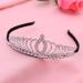 Lurrose Rhinestones Tiara Crown Wedding Bridal Crown Princess Tiara Hair Accessories for Women Girls - Buy Online on GoSupps.com
