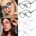Luo-401XX Unisex Round Glasses Frame - Clear Transparent Eyeglasses Protector & Gray Lens Frames - International Shipping Available - Buy Online on GoSupps.com