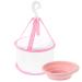 Beavorty 1 Set Makeup Brush Cleaning Brush Hanging Drying Rack Makeup Brush Drying Net Cleaning Scrubber Drying Bag Makeup Brush Cleaner Accessories Purple Dryer Silicone