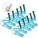 10pcs Disposable Safety Sterile Ear Piercing Gun Unit Tool With Ear Stud Asepsis Pierce Kit (Silver White)