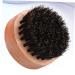 Frcolor 2-Pack Beard Brushes for Men - Soft Round Hairbrush for Mustaches & Dense Beards - Portable Brown & Black - Buy Online on GoSupps.com
