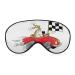 Light-Blocking Sleep Mask Funny Dog in A Sports Car Eye Masks for Women Cartoon Animal Sleeping Mask Comfortable and Soft Blindfold Eye Cover with Adjustable Strap for Men Color