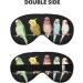 Buy SSIMOO Colorful Parrots Soft Sleep Eye Mask | Breathable Female Eye Patch for Travel & Relaxation - Black - International Shipping Available - Buy Online on GoSupps.com