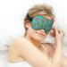 Funny Pizza Pattern Sleep Mask - Adjustable Elastic Strap for Women Men - Blackout Eye Cover for Yoga, Travel, Nap - Buy Online on GoSupps.com