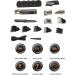 Electric Hair Clipper & Grooming Set - USB Rechargeable Nose Hair Cutter Beard Trimmer with 6 Guide Combs for Wet & Dry Use - Buy Online on GoSupps.com