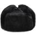 YXCFEWD Trapper Hat Winter Russian Hat - 100% Rabbit Fur Aviator Earflap Windproof Black XL - Buy Online on GoSupps.com