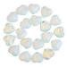 XIANNVXI 20 Pcs Opal Crystal Heart Stones Opalite Healing Crystals Gemstones Reiki Palm Stones for Meditation Energy Balancing