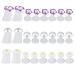 ARTIBETTER 24pcs Toe Separators Flower Silicone Toe Spacers Pedicure Tool Nail Art DIY Tool Toe Spacers Straighteners for Feet Nail Polish