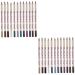 PLAFOPE 24 Pcs Eyeshadow Pen Eyeliner Stick Eye Shadow Pencil Crayon Pencil Eyeshadow Makeup Eyeline Pencil