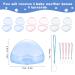 Schnullerbox for Baby - 6 BPA-Free Transparent Pacifier Cases with Cord | 3 Color Options - Perfect for Home & Travel - Buy Online on GoSupps.com