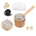 BUIFULSIC METALLEBLE 1 set of handheld devices for the Moxibusion Moxa burning case MOXA heating tank Tool Moxbenner Moxibustion tool The back MOXIBUSITION BOX Container Wood