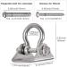 WAREMAID 180 Swing Hangers - Heavy Duty 304 Stainless Steel with Screws | For Porch Swing, Playground Gym, Sandbag, Hammock Chair, Yoga Swing | 1000 lb Capacity | 1 Pack - Buy Online on GoSupps.com