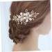 FRCOLOR Accessories Bridal Side Comb wedding hair side comb bridal hair comb gold flower Wedding comb Bride Insert Comb prom headpiece wedding hair accessories crystal rhinestones Comb - Buy Online on GoSupps.com