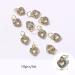 10pcs Sweet 3D Gold Heart Dangle Alloy Glitter Nail Charm Rhinestone Nail Jewelry Pendants Diamond Nail Art Dangle Nail Piercing Charms Alphabet Alloy 3D Nail Art Charm Acrylic Tips - Buy Online on GoSupps.com