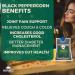 Nature's Horizon Whole Black Peppercorns Premium (500g) - Delicious Flavor, Pure & Natural, Vegan, Gluten-Free - Buy Online on GoSupps.com