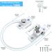 eSynic 4pcs Window Safety Restrictors with Keys - White UPVC Window Security Locks for Child Safety - Ideal for Home and Public Use - Buy Online on GoSupps.com