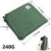 SJC Suede Inflatable Seat Cushion - Portable & Comfortable Stadium Cushion in Army Green - Buy Online on GoSupps.com