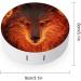 Flaming Wolf Contact Lens Travel Kit | Portable & Cute Contact Lens Case with Mirror for Daily Use - Ideal for Outdoor Adventures - Buy Online on GoSupps.com