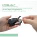 GIIYAA Weekly Pill Organizer - 7 Day Portable Pill Box Case with AM/PM Compartments - Black - Buy Online on GoSupps.com
