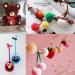 Pompom Maker Set - 4 Sizes Pom-pom Weaver Craft Tool for DIY Wool Knitting Decorations | Knewmart - Buy Online on GoSupps.com
