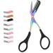 Stainless Steel Eyebrow Scissors for Men & Women - Black Beauty Tool for Makeup & Eyelashes - Buy Online on GoSupps.com